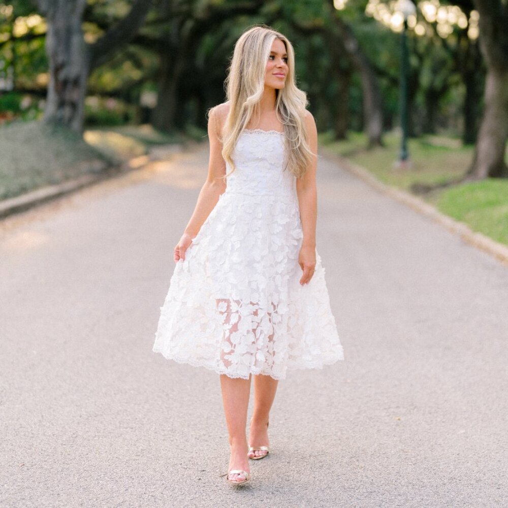 Helsi Florence Strapless A-Line Midi Dress - WORN ONCE